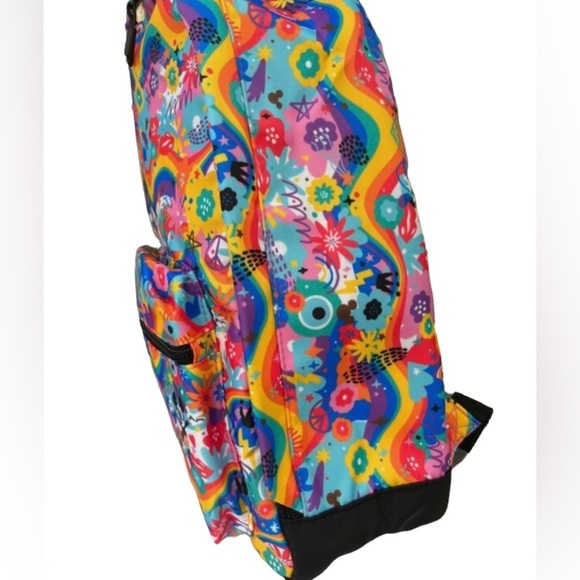 Disney Parks Rainbow Pride Mickey  & Minnie Mouse Large Backpack NEW - Picture 2 of 5